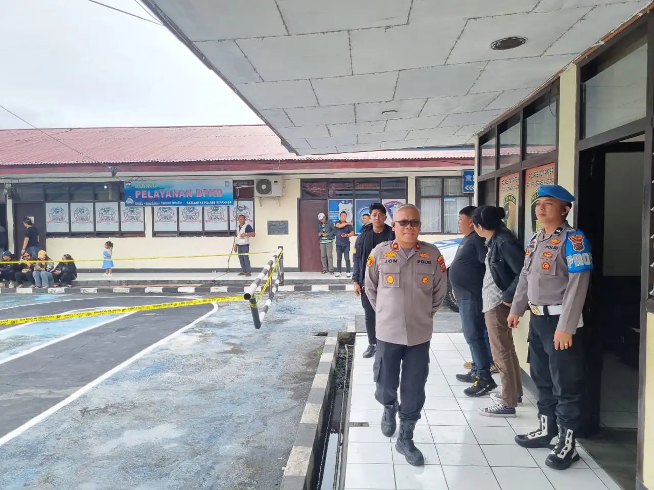 Waka Polres dan Piket Propam Awasi Rekonstruksi Kasus 338 di Langowan